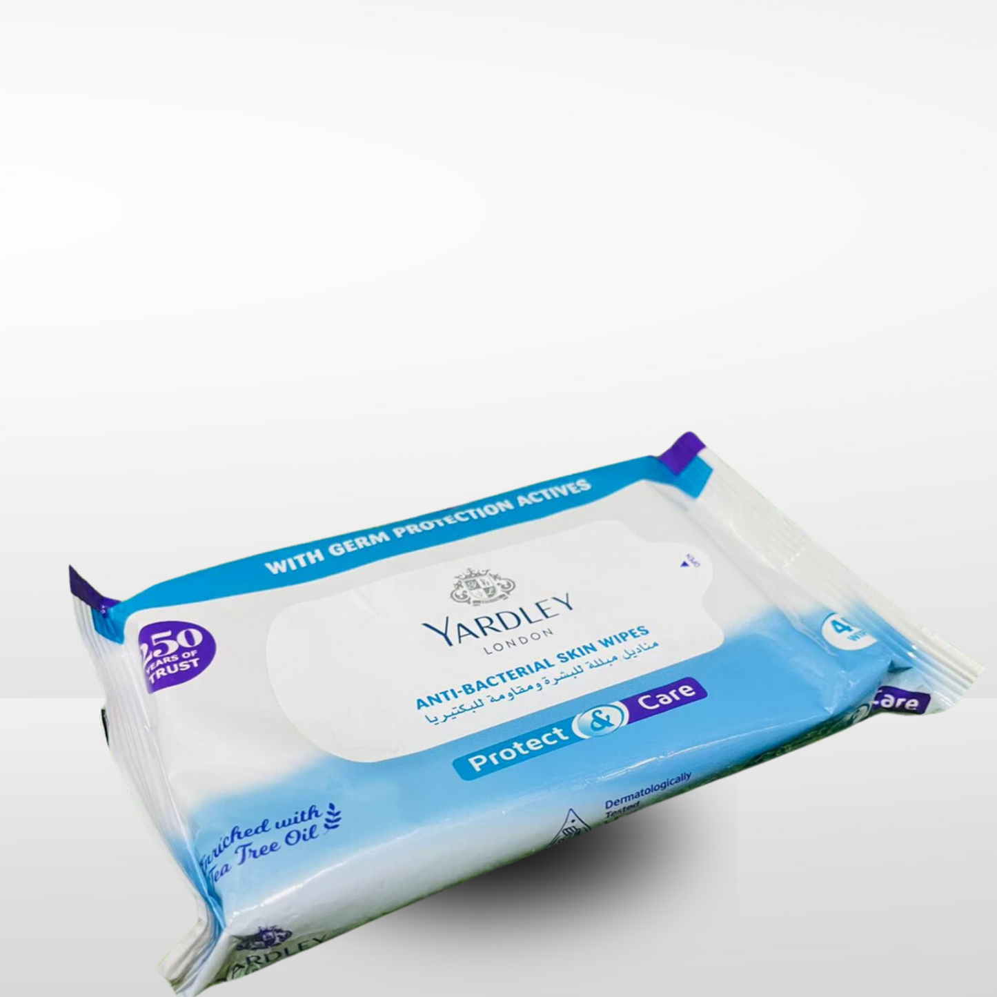 Yardley London Protect & Care Anti-Bacterial Skin Wipes, 40-piece - New Baby Joy