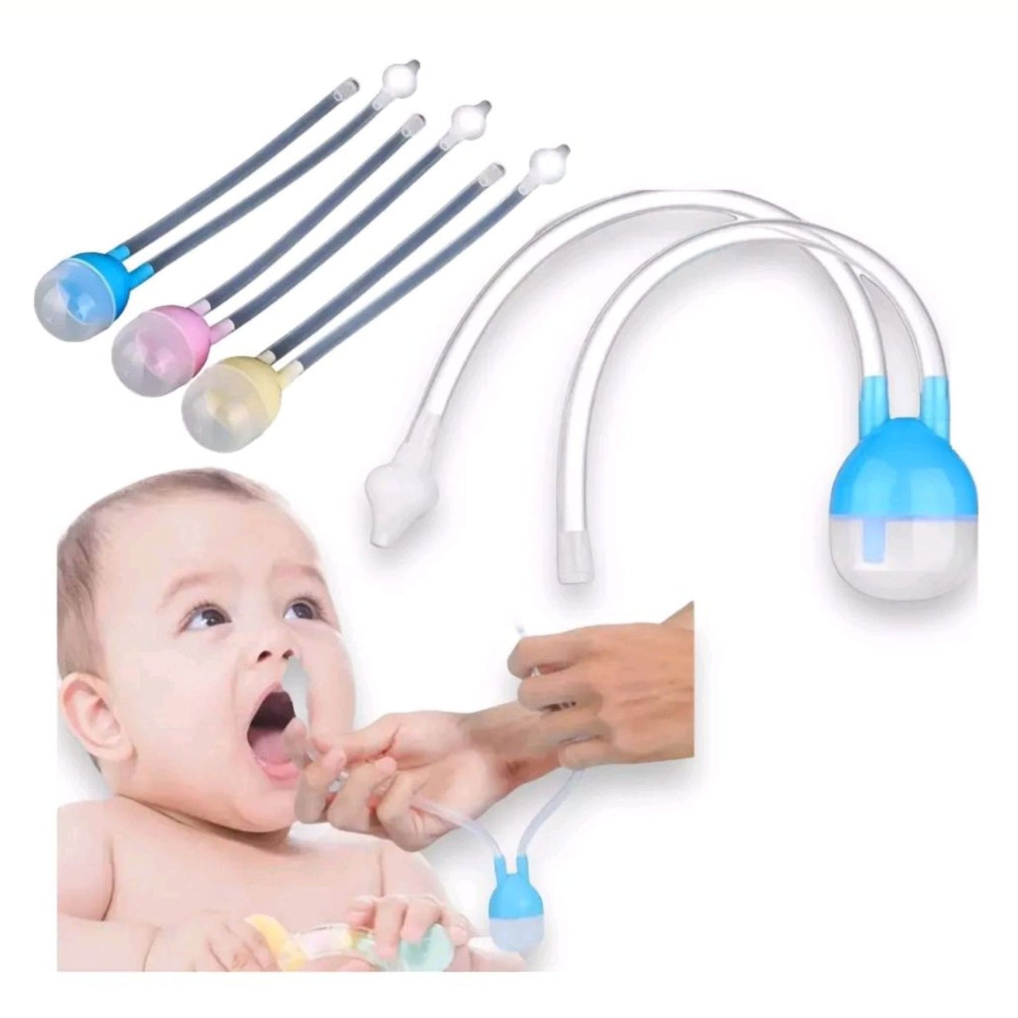 Baby Nasal Aspirator Nose Cleaner Suction Protection - New Baby Joy